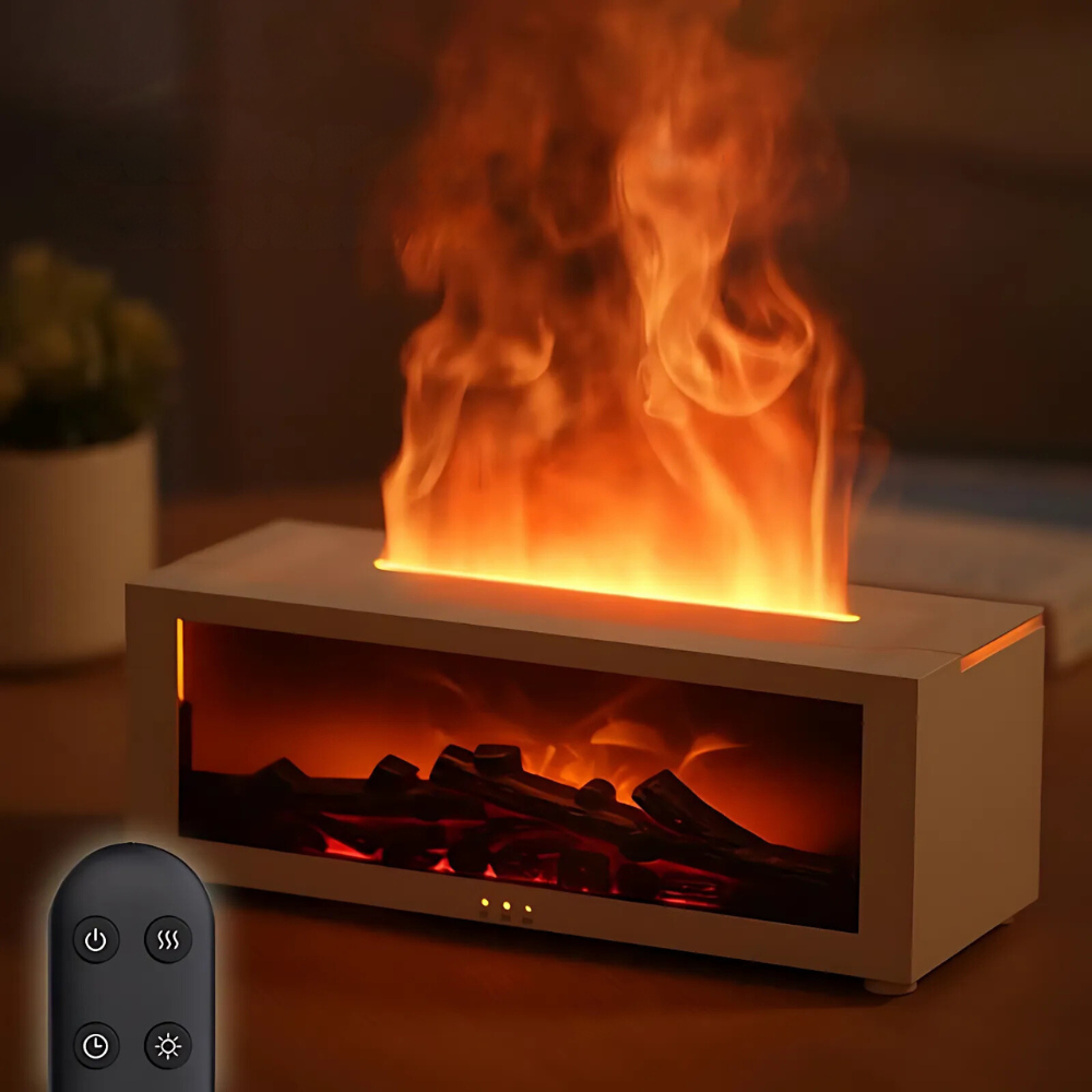 Kamin Aroma-Diffusor - LED-Licht mit Fernbedienung