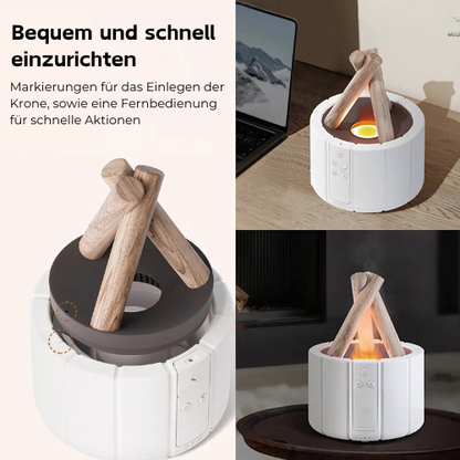 Campfire-Diffuser – Lagerfeuer-Look mit LED-Flammenlicht