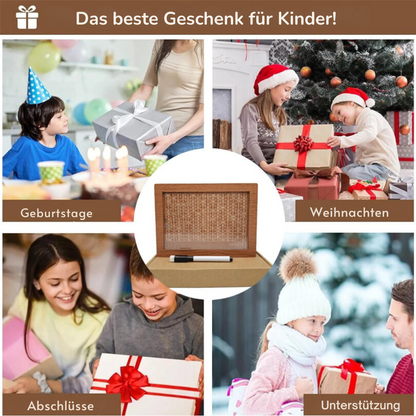 Klassische Holz-Spardose – Sparen bis 1000 / 5000 / 10000€