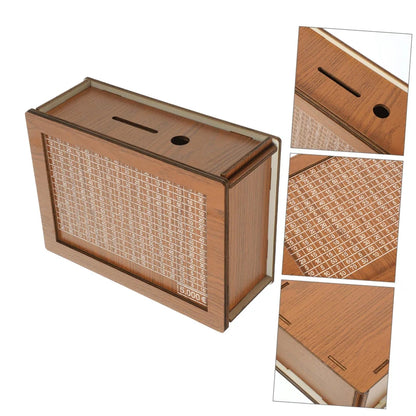 Klassische Holz-Spardose – Sparen bis 1000 / 5000 / 10000€